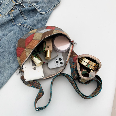 Otoño e Invierno BOLSA RETRO CROSSBODY BOLSA FEMEÑENA BOLSA de moda BOLSA CROSSBODY de pecho NUEVO NICHE diseño teléfono móvil retro
