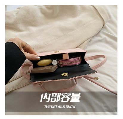 Bolso de alta calidad Mujeres tendencia nueva moda NICHE diseño Bolso de mano de carga Bolso de hombro de toda textura Bolso de cuerpo cruzado