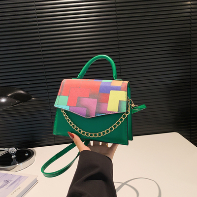 2024 Primavera/Verano nueva moda textura coincidencia de color bolso de hombro bolso de mano este año