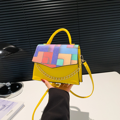 2024 Primavera/Verano nueva moda textura coincidencia de color bolso de hombro bolso de mano este año