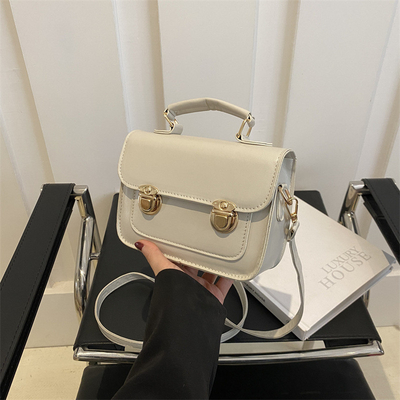 SENSIÓN SENIOR DE RETRO BOLSA PEQUEÑA MUJERES 2024 NUEVA moda de verano estilo extranjero bolso de hombro pequeño sin todo bolso de mano cuadrado