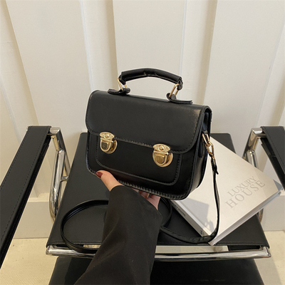 SENSIÓN SENIOR DE RETRO BOLSA PEQUEÑA MUJERES 2024 NUEVA moda de verano estilo extranjero bolso de hombro pequeño sin todo bolso de mano cuadrado
