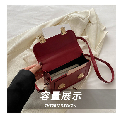 SENSIÓN SENIOR DE RETRO BOLSA PEQUEÑA MUJERES 2024 NUEVA moda de verano estilo extranjero bolso de hombro pequeño sin todo bolso de mano cuadrado