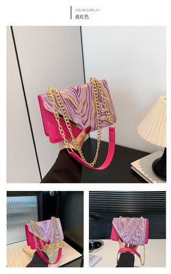 Bolso de mujer nueva moda bolso cuadrado pequeño nicho mayorista retro simple arena rápida todo el hombro único cha crossbody