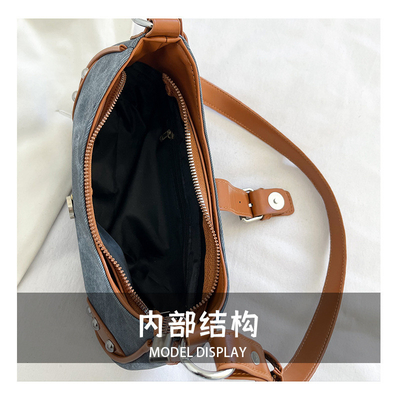 BOLSA DE BRAZOS Casual de moda francesa Mujeres 2024 NUEVA TEXTURA BOLSA de bolso de color sencillo