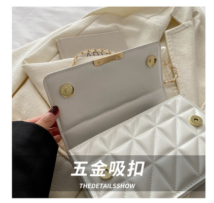 COLOR SOLIDO SIMPLE SINGLE SUMBRE BORSA CROSSBODY BORSA CENER BORSA Primavera/Verano nuevo personalidad de mayor edad en la textura de la bolsa