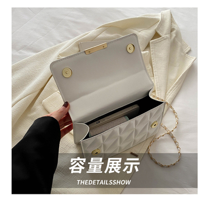 COLOR SOLIDO SIMPLE SINGLE SUMBRE BORSA CROSSBODY BORSA CENER BORSA Primavera/Verano nuevo personalidad de mayor edad en la textura de la bolsa