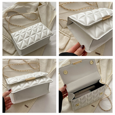 COLOR SOLIDO SIMPLE SINGLE SUMBRE BORSA CROSSBODY BORSA CENER BORSA Primavera/Verano nuevo personalidad de mayor edad en la textura de la bolsa