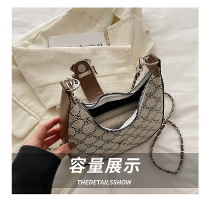BOLSA de bajo brazo ARCO DE TRIOMPHE BOLSA FEMEÑAL DE PRIMERAÑA Y VERANO BOLSA de hombro todo en uno BOLSA de creciente SENIOR SENSE RETRO CROSS
