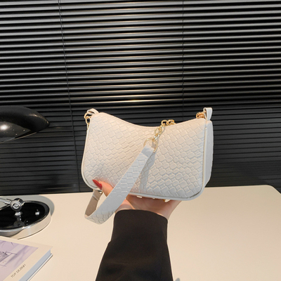 Tendencia nueva de la moda impresión de piedra de diseño nicho hombro único bolso de cuerpo cruzado bolso explosivo de alta calidad de las mujeres debajo de los brazos