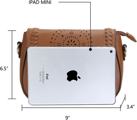 Bolsos de cuerpo cruzado para mujeres Bolsos huecos con correa ajustable