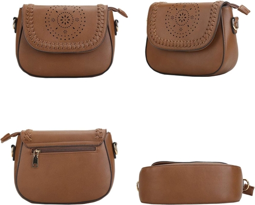 Bolsos de cuerpo cruzado para mujeres Bolsos huecos con correa ajustable