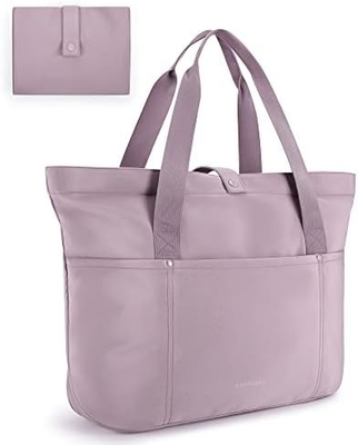 Bolso de bolsa para mujeres, bolso de bolsa plegable con cremallera Bolso de hombro grande Bolso de mano superior para viajes, trabajo