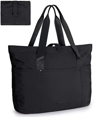 Bolso de bolsa para mujeres, bolso de bolsa plegable con cremallera Bolso de hombro grande Bolso de mano superior para viajes, trabajo