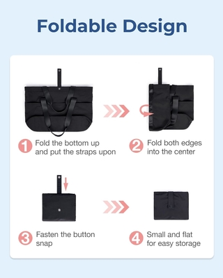 Bolso de bolsa para mujeres, bolso de bolsa plegable con cremallera Bolso de hombro grande Bolso de mano superior para viajes, trabajo