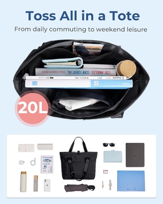 Bolso de bolsa para mujeres, bolso de bolsa plegable con cremallera Bolso de hombro grande Bolso de mano superior para viajes, trabajo