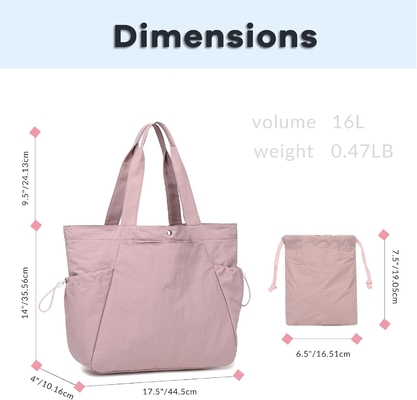 BTOOP TOTE BAG PARA MUJERES, BAGAS PLAYDABLE para el gimnasio en la playa, BAGAS LIGERAS para viajes y trabajo