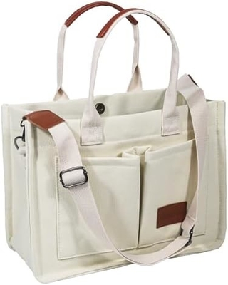 LARGO LATINO BOLSA TOTE PARA MUJERES con bolsillos,Laptop bolsos para todo el cuerpo TODO TODO EL DÍA BOLSA DE MANOS PARA TRABAJO Playa gimnasio