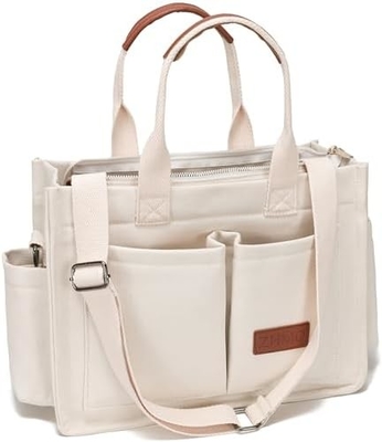 LARGO LATINO BOLSA TOTE PARA MUJERES con bolsillos,Laptop bolsos para todo el cuerpo TODO TODO EL DÍA BOLSA DE MANOS PARA TRABAJO Playa gimnasio