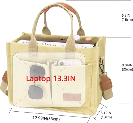 LARGO LATINO BOLSA TOTE PARA MUJERES con bolsillos,Laptop bolsos para todo el cuerpo TODO TODO EL DÍA BOLSA DE MANOS PARA TRABAJO Playa gimnasio