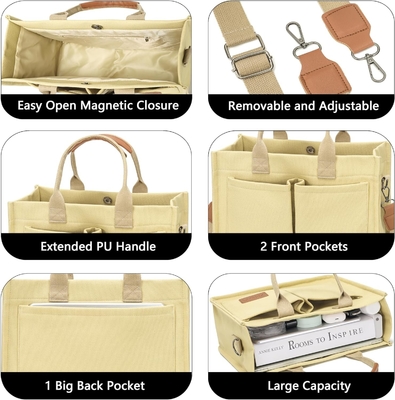 LARGO LATINO BOLSA TOTE PARA MUJERES con bolsillos,Laptop bolsos para todo el cuerpo TODO TODO EL DÍA BOLSA DE MANOS PARA TRABAJO Playa gimnasio