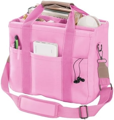 Bolso de lona con bolsillos múltiples Bolso de cuerpo cruzado de bolso para mujeres Bolso de hombro de moda Todo Bolso de bolso con Compart