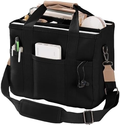 Bolso de lona con bolsillos múltiples Bolso de cuerpo cruzado de bolso para mujeres Bolso de hombro de moda Todo Bolso de bolso con Compart