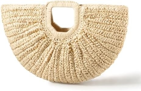 YYW BOLSA DE TOTE hecha a mano para mujeres, tejida a mano de paja BOLSA HOBO GRANDE para mujeres