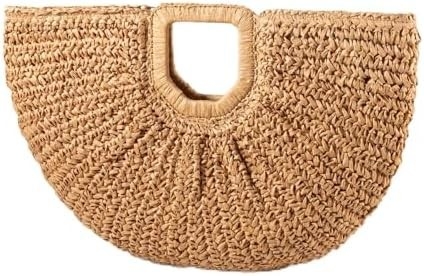 YYW BOLSA DE TOTE hecha a mano para mujeres, tejida a mano de paja BOLSA HOBO GRANDE para mujeres