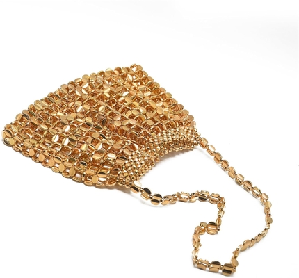 MIUCO BOLSA DE VINTAJE con cuentas ELEGANTE BOLSA DE CALLA DE COMERCIO Accesorios para mujeres bolso de mano