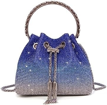Bling Bolso de cristal de piedra para mujeres Bolso de mano de embrague brillante Bolso de cuerpo cruzado para la fiesta de bodas de la noche