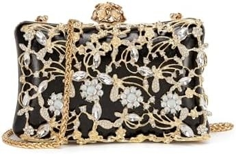 Bolso de noche bolsos de embrague bolsos para mujeres Rhinestones bolso fiesta brillante bolso de hombro bolso de boda con cadena