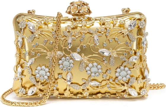 Bolso de noche bolsos de embrague bolsos para mujeres Rhinestones bolso fiesta brillante bolso de hombro bolso de boda con cadena