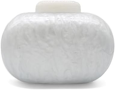 Bolso de acrílico de noche para mujeres con forma de concha Bolso de hombro de cuerpo cruzado Bolso de bolso de bolso de mármol brillante Bolso de mano