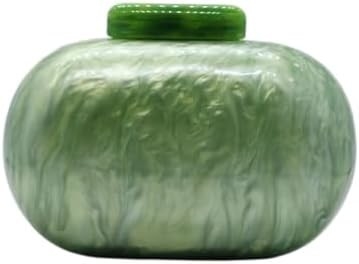 Bolso de acrílico de noche para mujeres con forma de concha Bolso de hombro de cuerpo cruzado Bolso de bolso de bolso de mármol brillante Bolso de mano