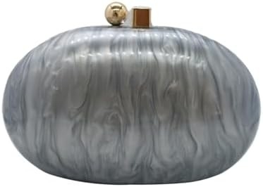 Bolso de acrílico de noche para mujeres con forma de concha Bolso de hombro de cuerpo cruzado Bolso de bolso de bolso de mármol brillante Bolso de mano