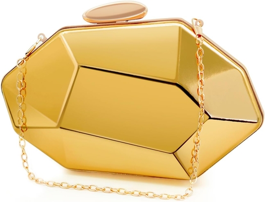 BORSA DE MANO, BORSA GEOMÉTRICA, BORSA de abrazadera para fiestas, bodas y bailes.
