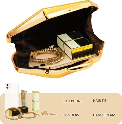 BORSA DE MANO, BORSA GEOMÉTRICA, BORSA de abrazadera para fiestas, bodas y bailes.