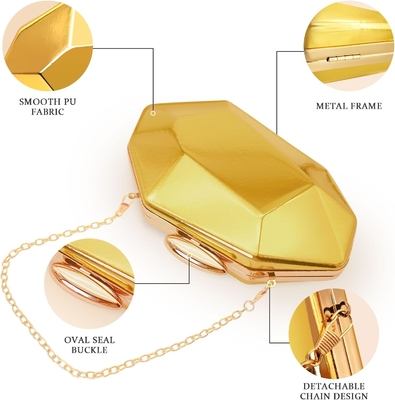 BORSA DE MANO, BORSA GEOMÉTRICA, BORSA de abrazadera para fiestas, bodas y bailes.