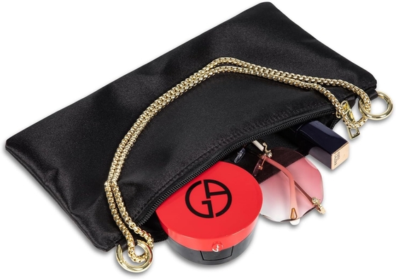 Bolso de noche satinado de mujeres Bolso de mano para mujeres Bolso de hombro de boda con 2 cadenas para fiesta de cócteles formal