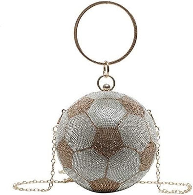UMREN MUJERES BASKETBALL en forma de cruz bolso de cuerpo piedra de alfombra bola redonda de cristal de la noche bolsa de abrazadera bolsa de mano para la boda