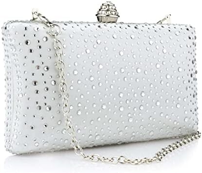 Bolso de noche de mujer Rhinestone brillante Fiesta de la noche de la boda Bolso de mano Bolso de embrague Bolso de hombro