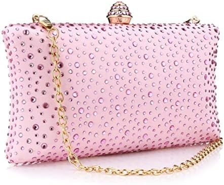 Bolso de noche de mujer Rhinestone brillante Fiesta de la noche de la boda Bolso de mano Bolso de embrague Bolso de hombro