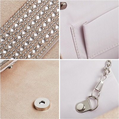BORSA de abrazaderas para mujeres RINESTONE BLING BORSA de noche BORSA DE MANOS PARA BORSA BORSA DE BORSA BORSA de hombro