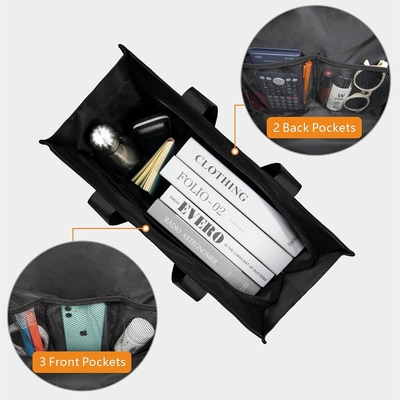 TOPDESIGN UTILITY BORSA DE TOTE resistente al agua con 13 bolsillos exteriores e interiores, cierre de cremallera superior y soporte de fondo grueso