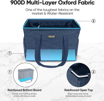 BOLSA DE BALENO EXTRA GRAN UTILIDAD con marco de alambre para almacenamiento (azul, 16,5'X14'X10')