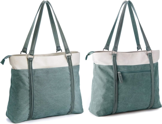 Mujeres portátil bolsa de trabajo ligera tela de esplicitación de 15 pulgadas bolsa de mano