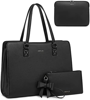KEYLI 4PC SETS BOLSA DE LÁPTOP PARA MUJERES BOLSA DE LÁPTOP DE CUERPO GRANDE BOLSA con puerto de carga USB