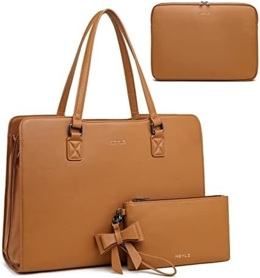 KEYLI 4PC SETS BOLSA DE LÁPTOP PARA MUJERES BOLSA DE LÁPTOP DE CUERPO GRANDE BOLSA con puerto de carga USB