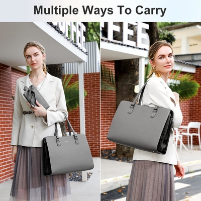KEYLI 4PC SETS BOLSA DE LÁPTOP PARA MUJERES BOLSA DE LÁPTOP DE CUERPO GRANDE BOLSA con puerto de carga USB